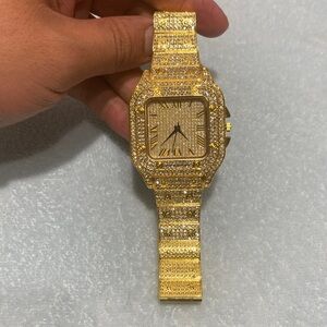 Gold and Silver Rhinestone Watch brand new